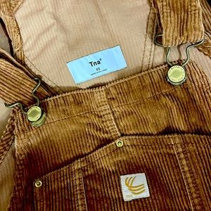 TnA corduroy overalls-EUC